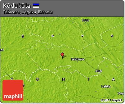 Physical Map of Kõduküla