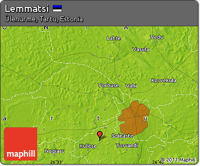 Physical Map of Lemmatsi