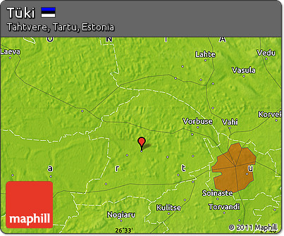 Physical Map of Tüki