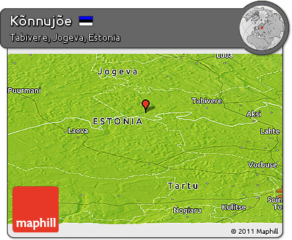 Physical Panoramic Map of Kõnnujõe