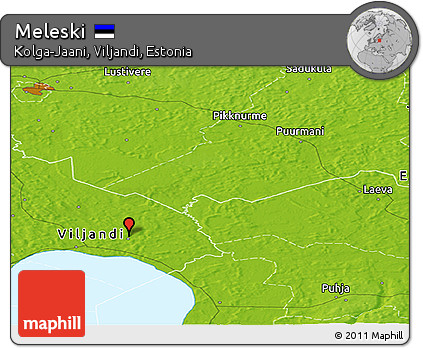 Physical Panoramic Map of Meleski