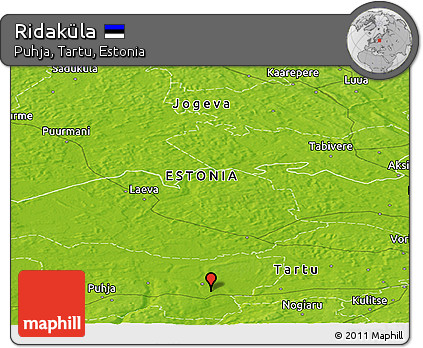 Physical Panoramic Map of Ridaküla