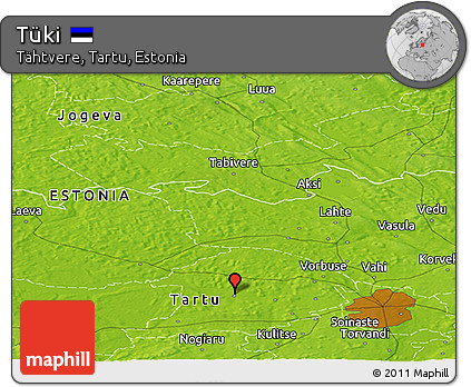 Physical Panoramic Map of Tüki