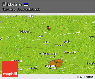 Physical Panoramic Map of Elistvere