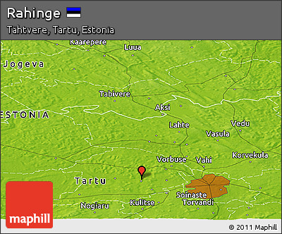 Physical Panoramic Map of Rahinge