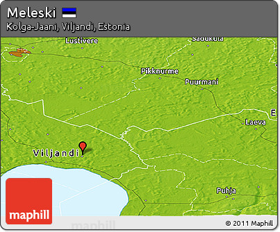 Physical Panoramic Map of Meleski