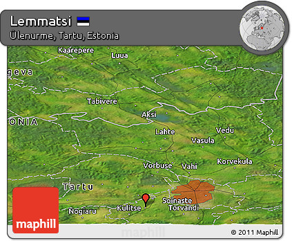 Satellite Panoramic Map of Lemmatsi