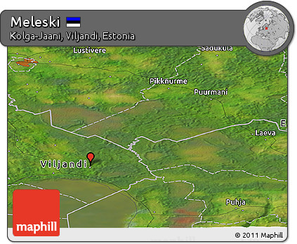Satellite Panoramic Map of Meleski