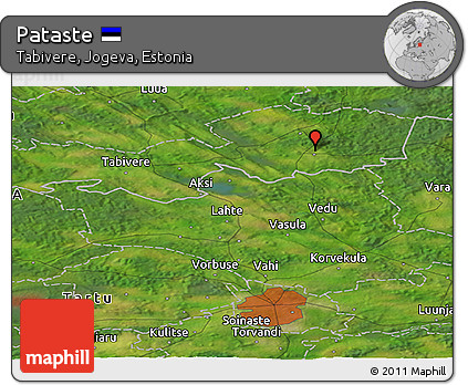 Satellite Panoramic Map of Pataste