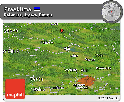 Satellite Panoramic Map of Praaklima