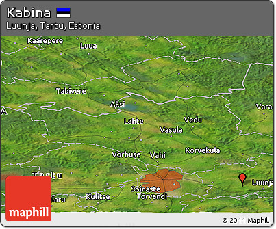Satellite Panoramic Map of Kabina