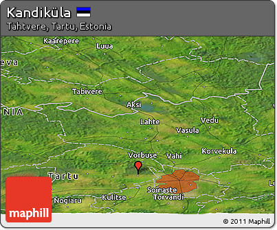 Satellite Panoramic Map of Kandiküla