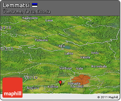 Satellite Panoramic Map of Lemmatsi