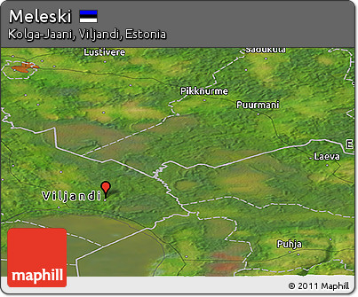 Satellite Panoramic Map of Meleski