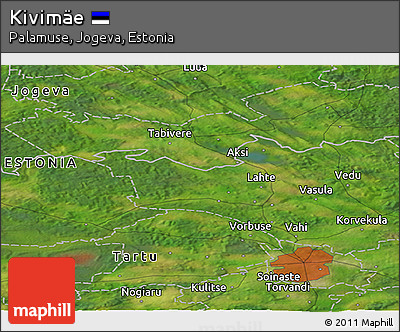 Satellite Panoramic Map of Kivimäe