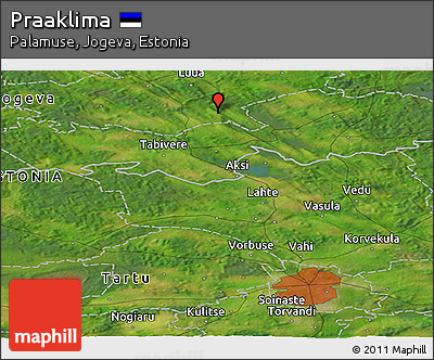 Satellite Panoramic Map of Praaklima