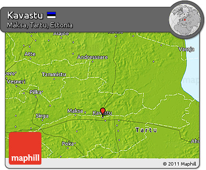 Physical 3D Map of Kavastu