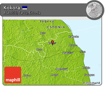 Physical 3D Map of Kokora