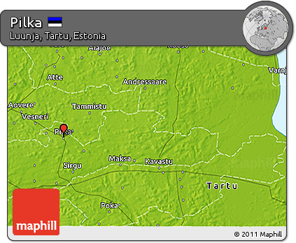 Physical 3D Map of Pilka