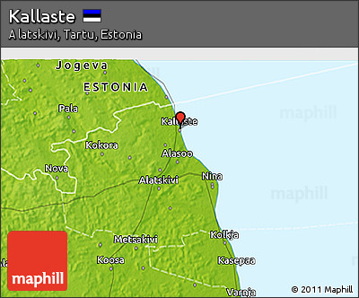 Physical 3D Map of Kallaste