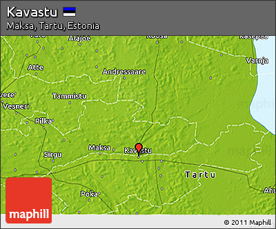 Physical 3D Map of Kavastu