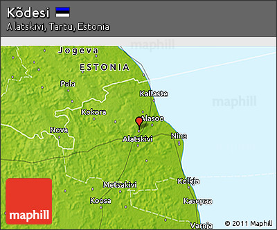 Physical 3D Map of Kõdesi