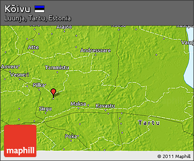 Physical 3D Map of Kõivu