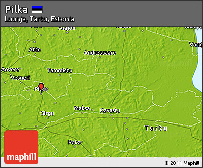 Physical 3D Map of Pilka