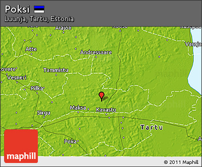 Physical 3D Map of Poksi