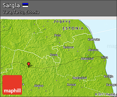 Physical 3D Map of Särgla