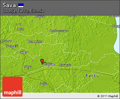 Physical 3D Map of Sava