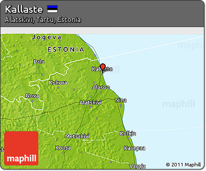 Physical 3D Map of Kallaste