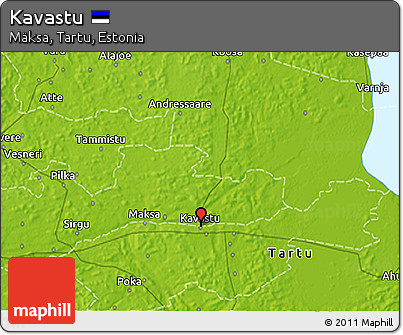 Physical 3D Map of Kavastu