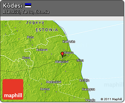 Physical 3D Map of Kõdesi