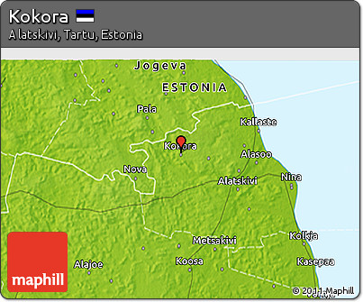 Physical 3D Map of Kokora
