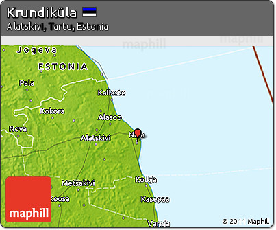 Physical 3D Map of Krundiküla