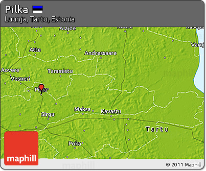 Physical 3D Map of Pilka