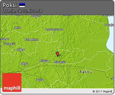 Physical 3D Map of Poksi