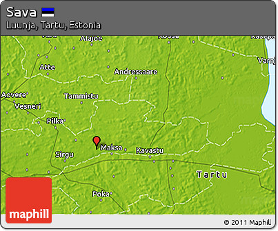 Physical 3D Map of Sava