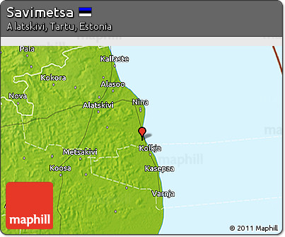 Physical 3D Map of Savimetsa