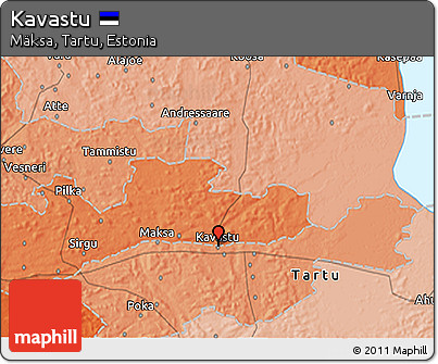 Political 3D Map of Kavastu
