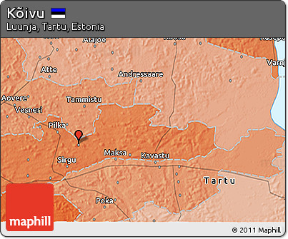 Political 3D Map of Kõivu
