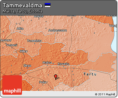 Political 3D Map of Tammevaldma