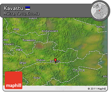 Satellite 3D Map of Kavastu