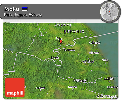 Satellite 3D Map of Moku