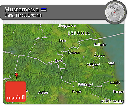 Satellite 3D Map of Mustametsa