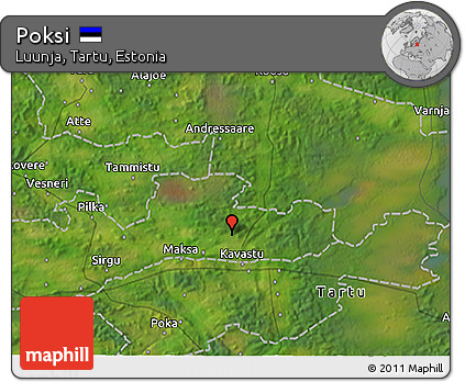 Satellite 3D Map of Poksi