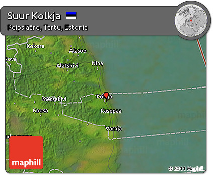 Satellite 3D Map of Suur Kolkja