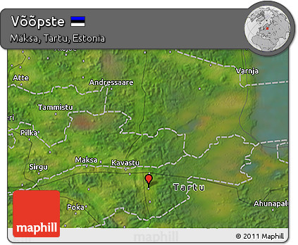Satellite 3D Map of Võõpste