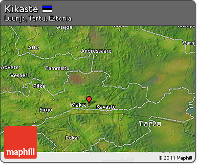Satellite 3D Map of Kikaste